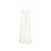 White Soft Cotton Slip Nightdress Ladies