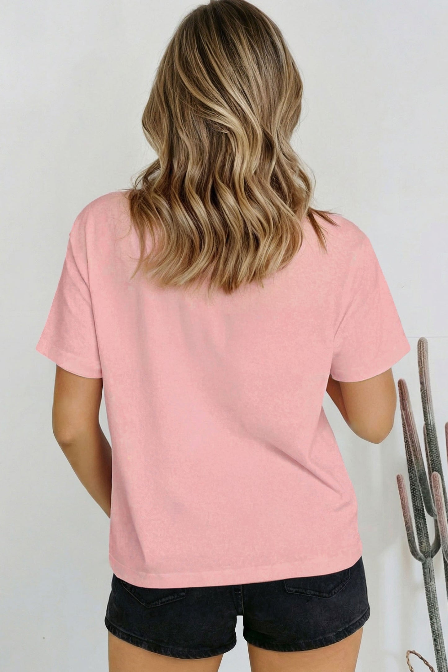 Black Solid Color High Neck Oversize Tee