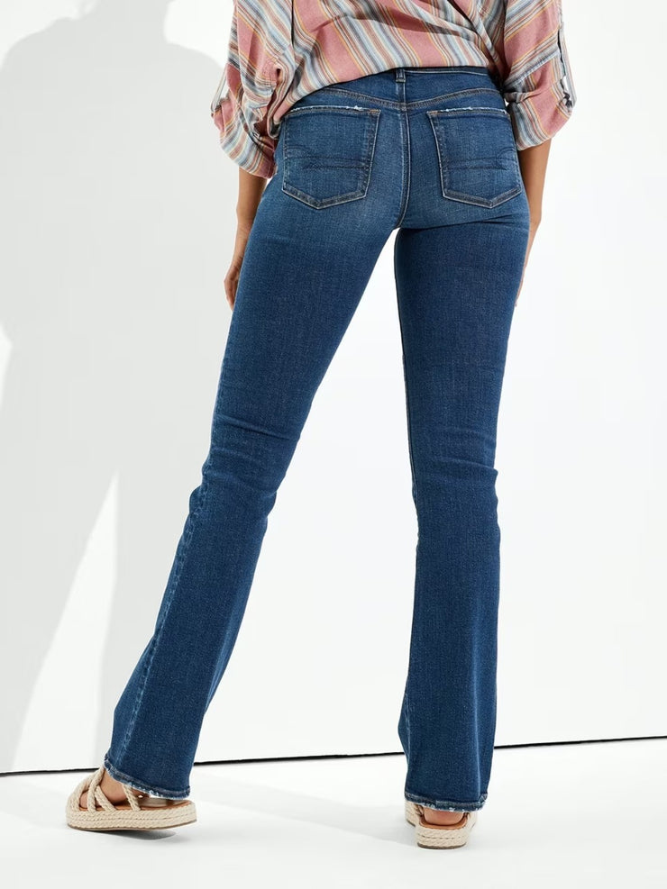 Buttoned Straight Jeans with Pockets