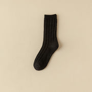 Women's Solid Color Anti-Pilling Wool Socks