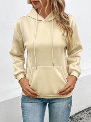 Perfee Long Sleeve Front Pocket Hoodie