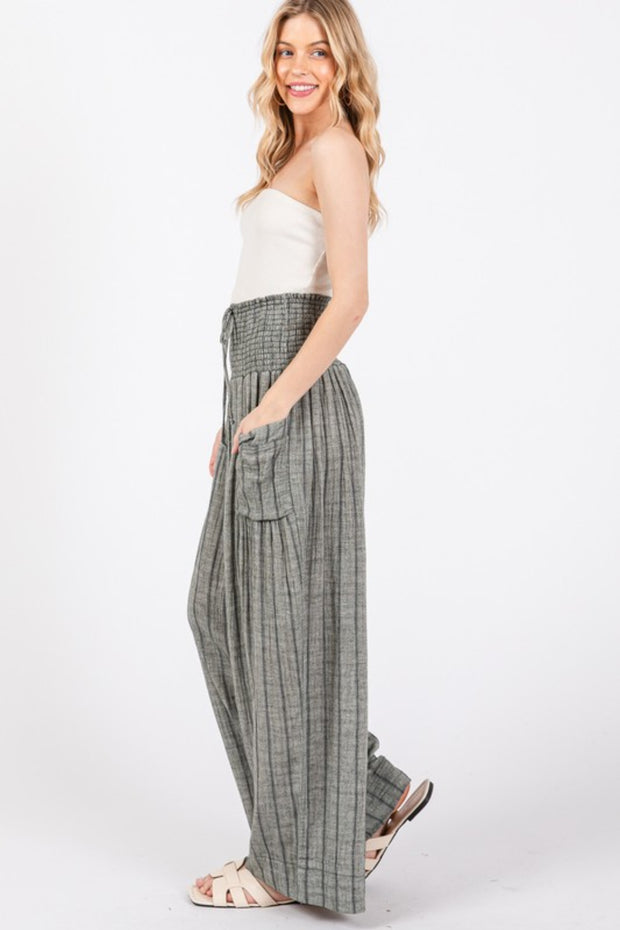 SAGE + FIG Cotton Gauze Wash Stripe Pants