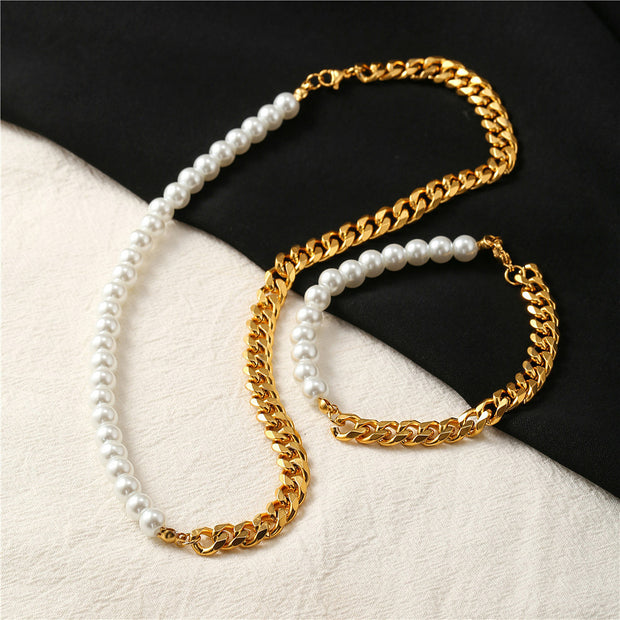 Men Simple Pearl Jewelry