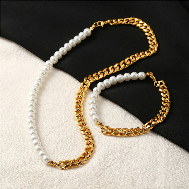 Men Simple Pearl Jewelry