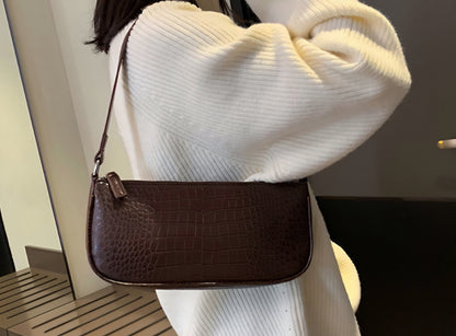 Alligator shoulder bag