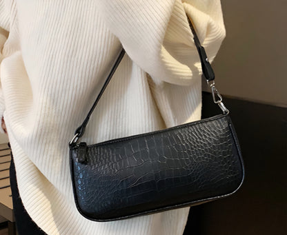 Alligator shoulder bag
